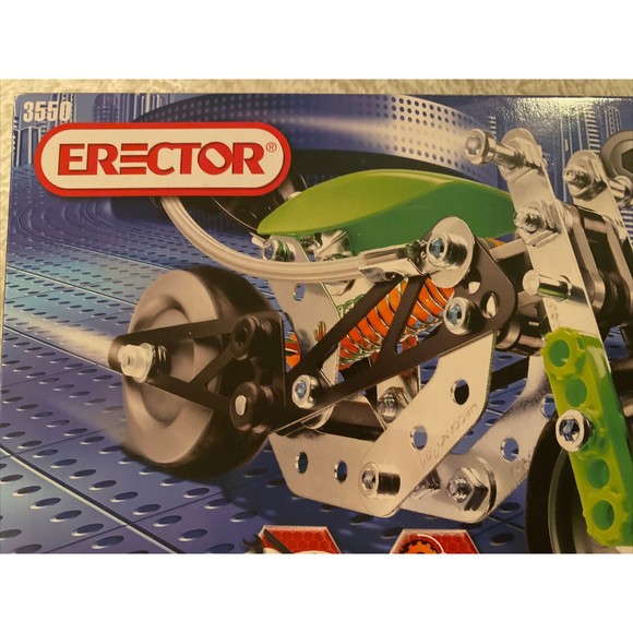 Erector Set Multi-Model Construction Set 3550 110+ Parts 5 Models with Tools New - Picture 2 of 5
